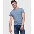 Superdry - Essential T Shirt - T-Shirts & Singlets (Creek Blue Grit Grindle) Essential T Shirt