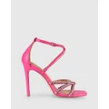 Siren - Dannie Stiletto Heels - Sandals (Hot Pink Leather) Dannie Stiletto Heels
