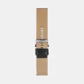 Tissot - Official Fabric Strap Lugs 22mm - Watches (Black & Beige) Official Fabric Strap Lugs 22mm