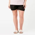 Ripe Maternity - Philly Cotton Shorts - Shorts (Black) Philly Cotton Shorts