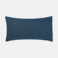 Linen House - Nimes Pure Linen Standard Pillowcase - Home (Navy) Nimes Pure Linen Standard Pillowcase