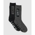 UNIT - Bamboo Socks 2 Pack Ultra thick - Underwear & Socks (MULTI) Bamboo Socks 2 Pack - Ultra thick