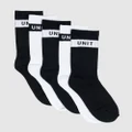 UNIT - Bamboo Socks 5 Pack Wander Hi Lux - Underwear & Socks (BLACK WHITE) Bamboo Socks 5 Pack - Wander Hi-Lux