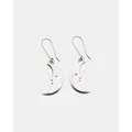 Karen Walker - Moon Earrings - Jewellery (Sterling Silver) Moon Earrings