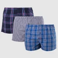 Mitch Dowd - Regular Check Yarn Dyed Boxer Shorts 3 Pack - Underwear (Multi) Regular Check Yarn Dyed Boxer Shorts 3 Pack