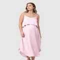 Ripe Maternity - Nursing Slip Dress - Dresses (Pink) Nursing Slip Dress