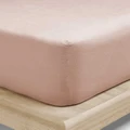 Aura Home - Emile Linen Fitted Sheet - Home (Pink) Emile Linen Fitted Sheet