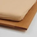 Tekla - Cotton Percale Flat Sheet - Home (Sand Beige) Cotton Percale Flat Sheet