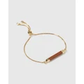 Miz Casa and Co - Faceted Stone Bracelet - Jewellery (Peach) Faceted Stone Bracelet
