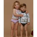 Aqua Blu Kids - Woodland Long Sleeve Rash Vest Babies - Swimwear (Multi) Woodland Long Sleeve Rash Vest - Babies