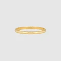 HOUSE OF SLANI - Ribbed Stackable Gold Ring - Jewellery (Gold) Ribbed Stackable Gold Ring