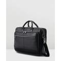 Samsonite - Sam Classic Leather Toploader - Bags (Black) Sam Classic Leather Toploader