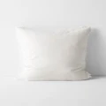 Aura Home - Vintage Linen Fringe Cushion - Home (White) Vintage Linen Fringe Cushion