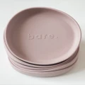 Bare The Label - Silicone Irregular Suction Plate - Nursing & Feeding (Pink) Silicone Irregular Suction Plate