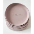 Bare The Label - Silicone Irregular Suction Plate - Nursing & Feeding (Pink) Silicone Irregular Suction Plate
