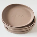 Bare The Label - Silicone Irregular Suction Plate - Nursing & Feeding (Latte) Silicone Irregular Suction Plate