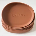 Bare The Label - Silicone Irregular Suction Plate - Nursing & Feeding (Clay) Silicone Irregular Suction Plate