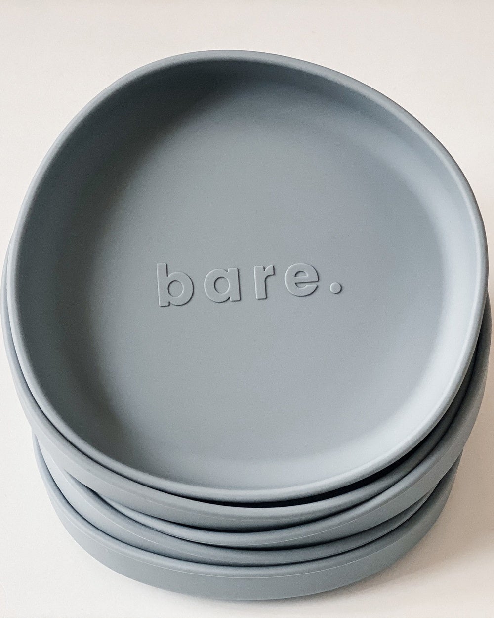 Bare The Label - Silicone Irregular Suction Plate - Nursing & Feeding (Blue) Silicone Irregular Suction Plate