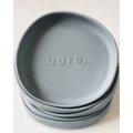 Bare The Label - Silicone Irregular Suction Plate - Nursing & Feeding (Blue) Silicone Irregular Suction Plate