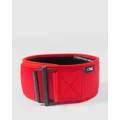 The WOD Life - Everyday 4" Velcro Lifting Belt 4.0 - Gym & Yoga (Red) Everyday 4" Velcro Lifting Belt 4.0