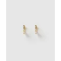Arms Of Eve - Holi Gold Huggie Earrings - Jewellery (Gold) Holi Gold Huggie Earrings