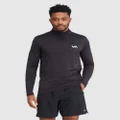 RVCA Sport - Sport Vent Half Zip Pullover - Tops (BLACK) Sport Vent Half Zip Pullover
