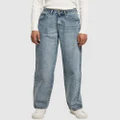 Urban Classics - UC Ladies High Waist 90's Wide Leg Denim Pants - Jeans (Washed Light Blue) UC Ladies High Waist 90's Wide Leg Denim Pants