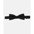 Abelard - Textured Silk Formal Bow Tie - Ties & Cufflinks (BLACK) Textured Silk Formal Bow Tie