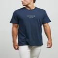 Lee - Classic Embroidery Tee - T-Shirts & Singlets (Navy) Classic Embroidery Tee
