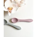 Bare The Label - Silicone Spoons, Four Pack - Nursing & Feeding (Pink) Silicone Spoons, Four Pack