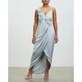Shona Joy - Luxe Asymmetrical Frill Dress - Bridesmaid Dresses (Cloud) Luxe Asymmetrical Frill Dress