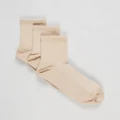 Mcintyre - Merino Lite Crew Sock 3 Pack - Crew Socks (Beige) Merino-Lite Crew Sock 3 Pack