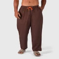 Coast Clothing - Coast Linen Pant Relaxed Fit - Pants (Chocolate) Coast Linen Pant - Relaxed Fit