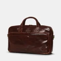 Republic of Florence - Pretoria Brown Leather Laptop Briefcase - Bags (Brown) Pretoria Brown Leather Laptop Briefcase