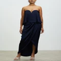 Shona Joy - Luxe U Wire Frill Dress - Bridesmaid Dresses (Sapphire) Luxe U-Wire Frill Dress