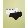 Tommy Hilfiger - 2 Pack Shorty ICONIC EXCLUSIVE Teens - Briefs (White & Black) 2-Pack Shorty - ICONIC EXCLUSIVE - Teens