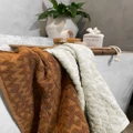 Aura Home - Maya Bath Towel Range - Bathroom (Brown) Maya Bath Towel Range