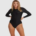 Billabong - Serene Sunshirt Bodysuit - Swimwear (BLACK) Serene Sunshirt Bodysuit