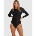 Billabong - Serene Sunshirt Bodysuit - Swimwear (BLACK) Serene Sunshirt Bodysuit