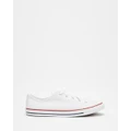 Converse - Chuck Taylor All Star Dainty Canvas Women's - Sneakers (White, Red & Blue) Chuck Taylor All Star Dainty Canvas - Women's