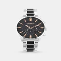 Michael Hill - Solar Powered Men's Watch with Black Tone in Stainless Steel - Watches (Steel and Black) Solar Powered Men's Watch with Black Tone in Stainless Steel