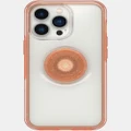 Otterbox - iPhone 13 Pro OTTER + POP Symmetry Phone Case - Tech Accessories (Transparent and Orange) iPhone 13 Pro OTTER + POP Symmetry Phone Case