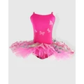 Pink Poppy - Rainbow Butterfly Tutu Dress - Dresses (Pink) Rainbow Butterfly Tutu Dress