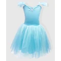 Pink Poppy - Princess Sapphire Velvet Dress with Ombre Tulle Skirt - Dresses (Blue) Princess Sapphire Velvet Dress with Ombre Tulle Skirt