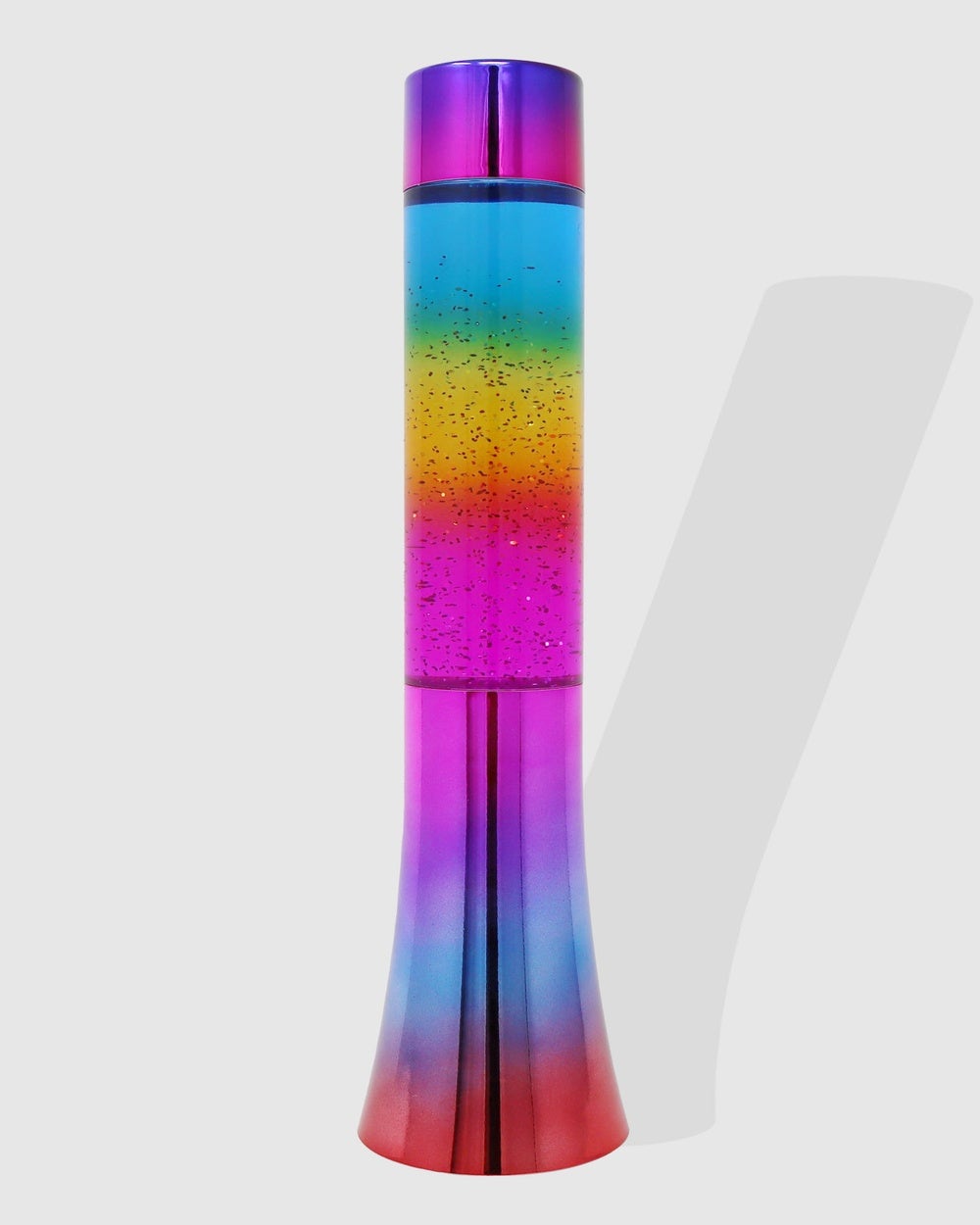 Pink Poppy - Pink Poppy's Rainbow Electroplating Revolving Glitter Lamp - Novelty Gifts (Multi) Pink Poppy's Rainbow Electroplating Revolving Glitter Lamp