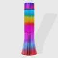 Pink Poppy - Pink Poppy's Rainbow Electroplating Revolving Glitter Lamp - Novelty Gifts (Multi) Pink Poppy's Rainbow Electroplating Revolving Glitter Lamp