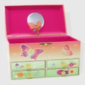 Pink Poppy - Rainbow Butterfly Medium Musical Jewellery Box - All toys (Multi) Rainbow Butterfly Medium Musical Jewellery Box