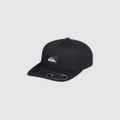 Quiksilver - Adapted Flexfit Hat For Men - Headwear (BLACK) Adapted Flexfit Hat For Men