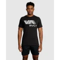 RVCA Sport - Va Rvca Blur Tee - T-Shirts & Singlets (BLACK) Va Rvca Blur Tee