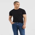 Tarocash - Pure Cotton Crew Neck T Shirt - T-Shirts & Singlets (BLACK) Pure Cotton Crew Neck T Shirt